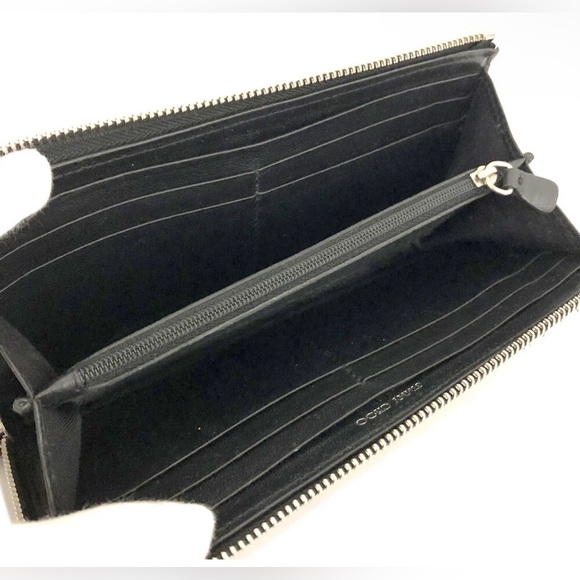 ✨ Jimmy Choo Star Studded Zippy Long Wallet — Black Leather with Attitude ✨ - Picture 6 of 9
